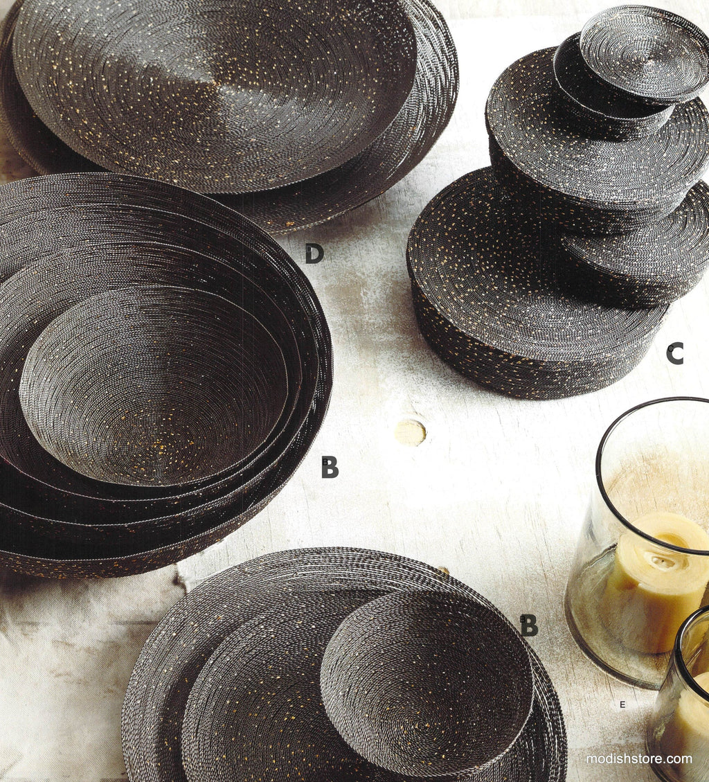 Ferro Dot Wire Bowls - Set Of 5