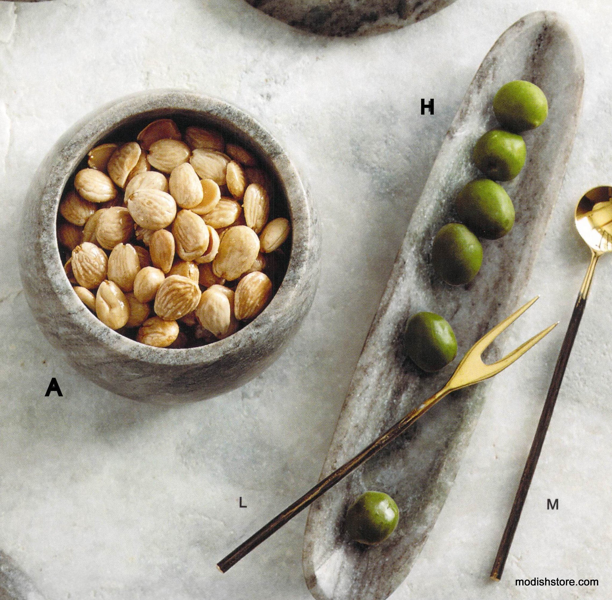Curve Marble Collection Serveware