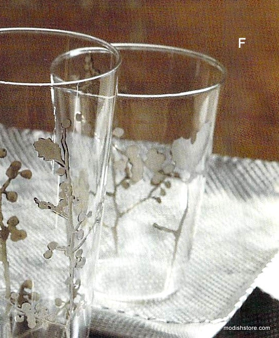 Holly Berry Glasses - Set Of 6