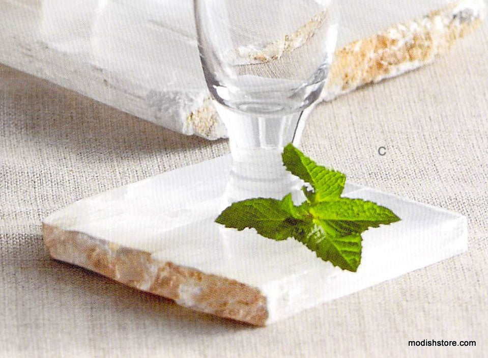 Selenite Collection - Coasters - Serving Slab