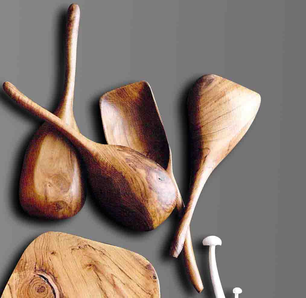 Teak Wood Scoops - Set of 4