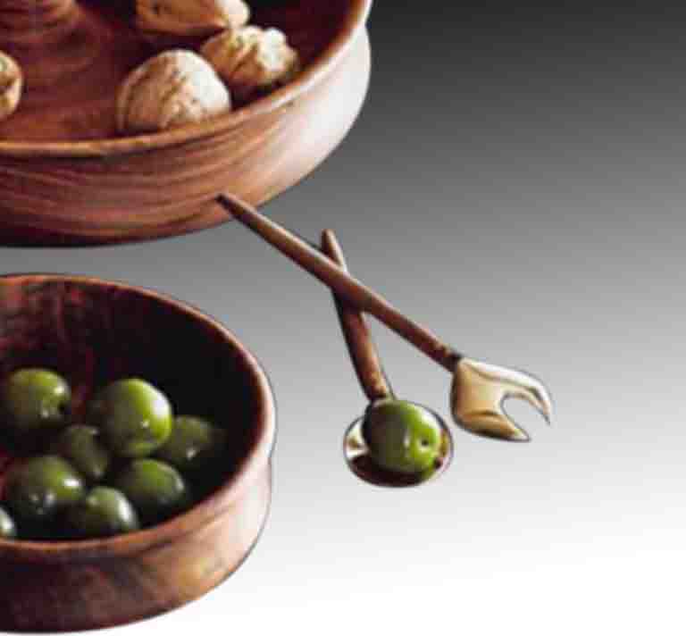 Liquid Brass Serveware Collection