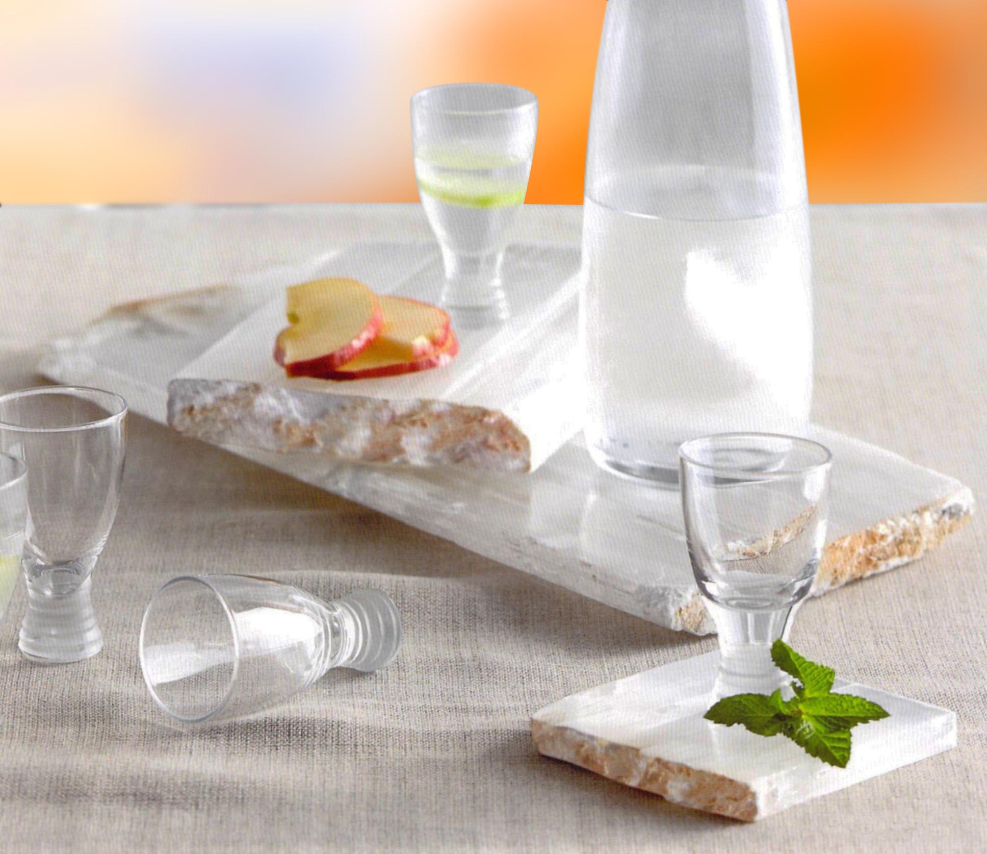Selenite Collection - Coasters - Serving Slab