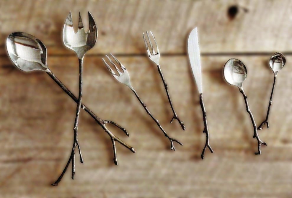 Bronze Sapling Flatware & Servers