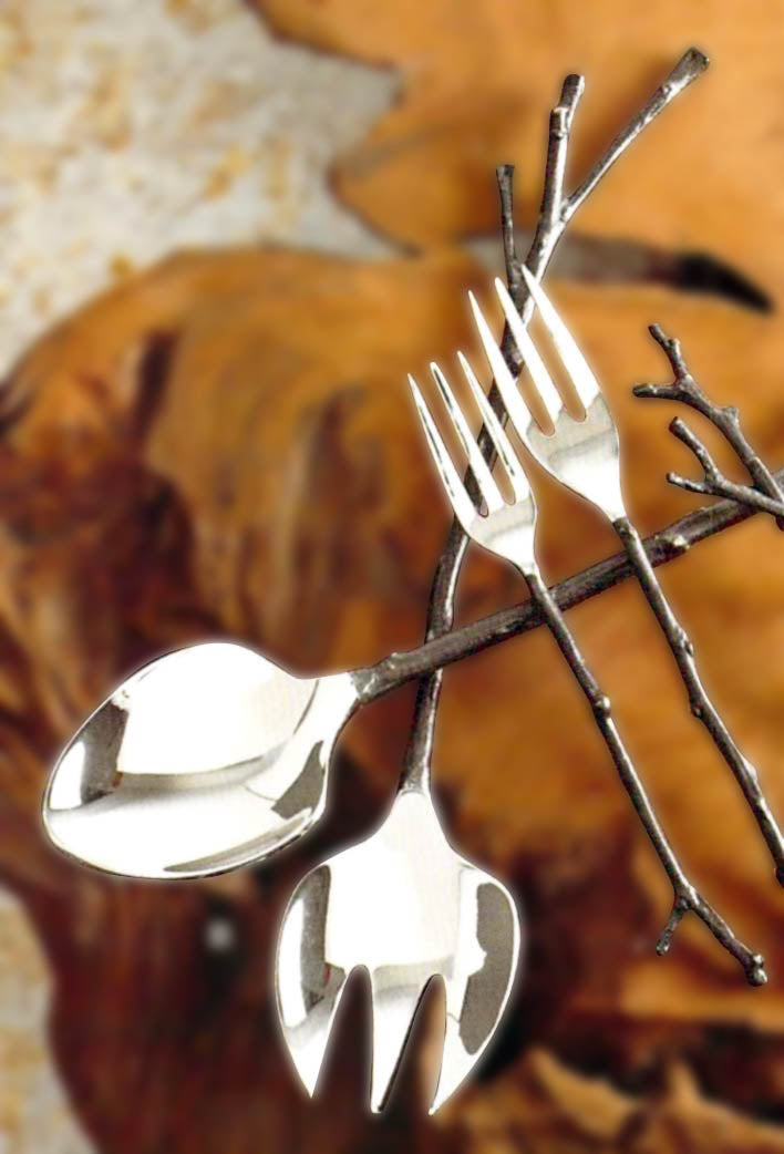 Bronze Sapling Flatware & Servers