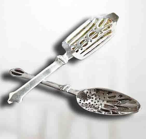 St. Remy Aperitif Glasses & Absinthe Spoons