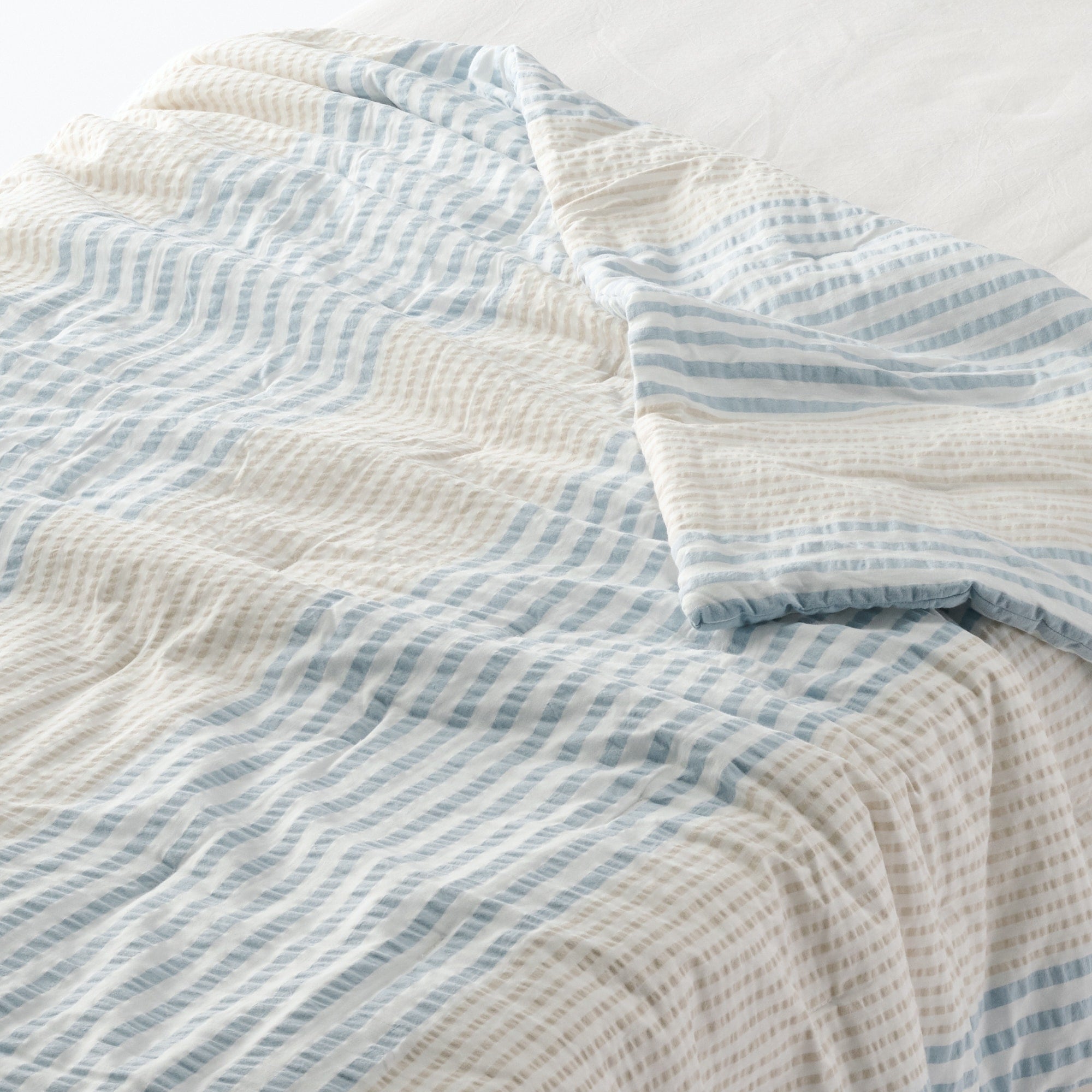 Cotton Seersucker Thin Duvet - King