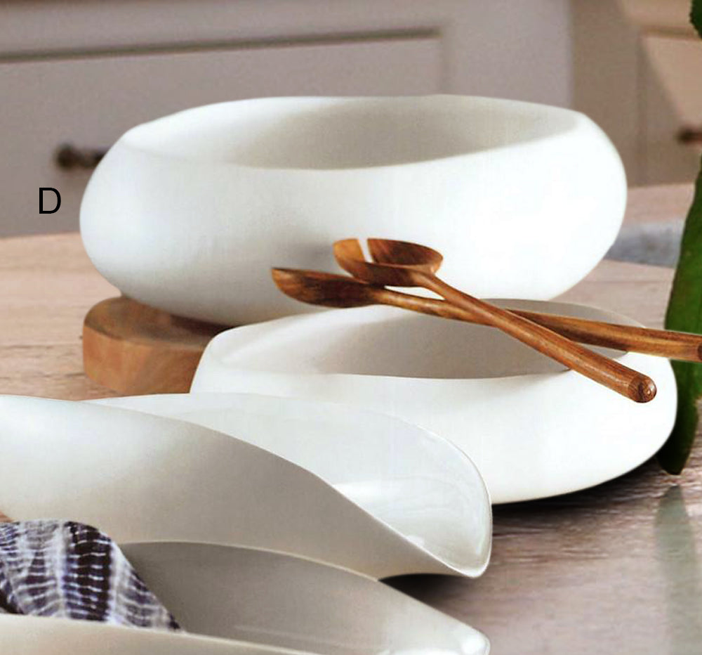 Beyaz Serveware Collection - Set Of 2
