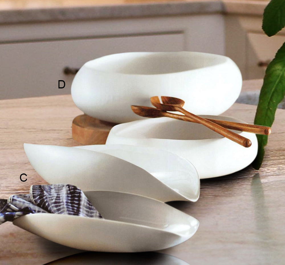 Beyaz Serveware Collection - Set Of 2