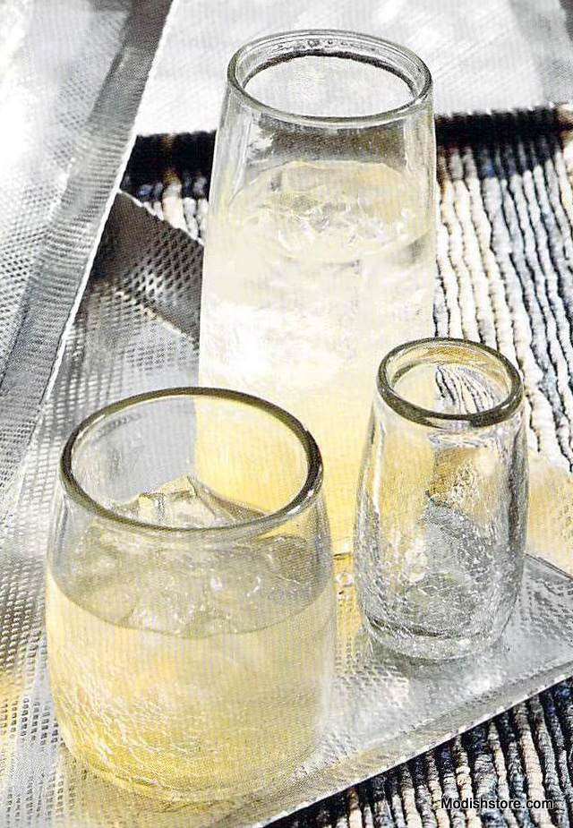 Crackle Glasses - Set Of 6