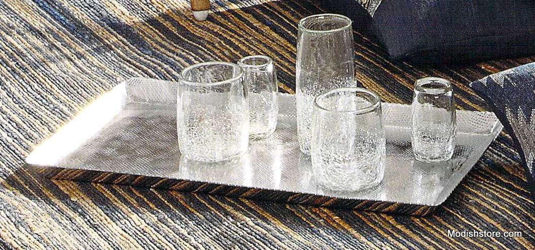 Crackle Glasses - Set Of 6