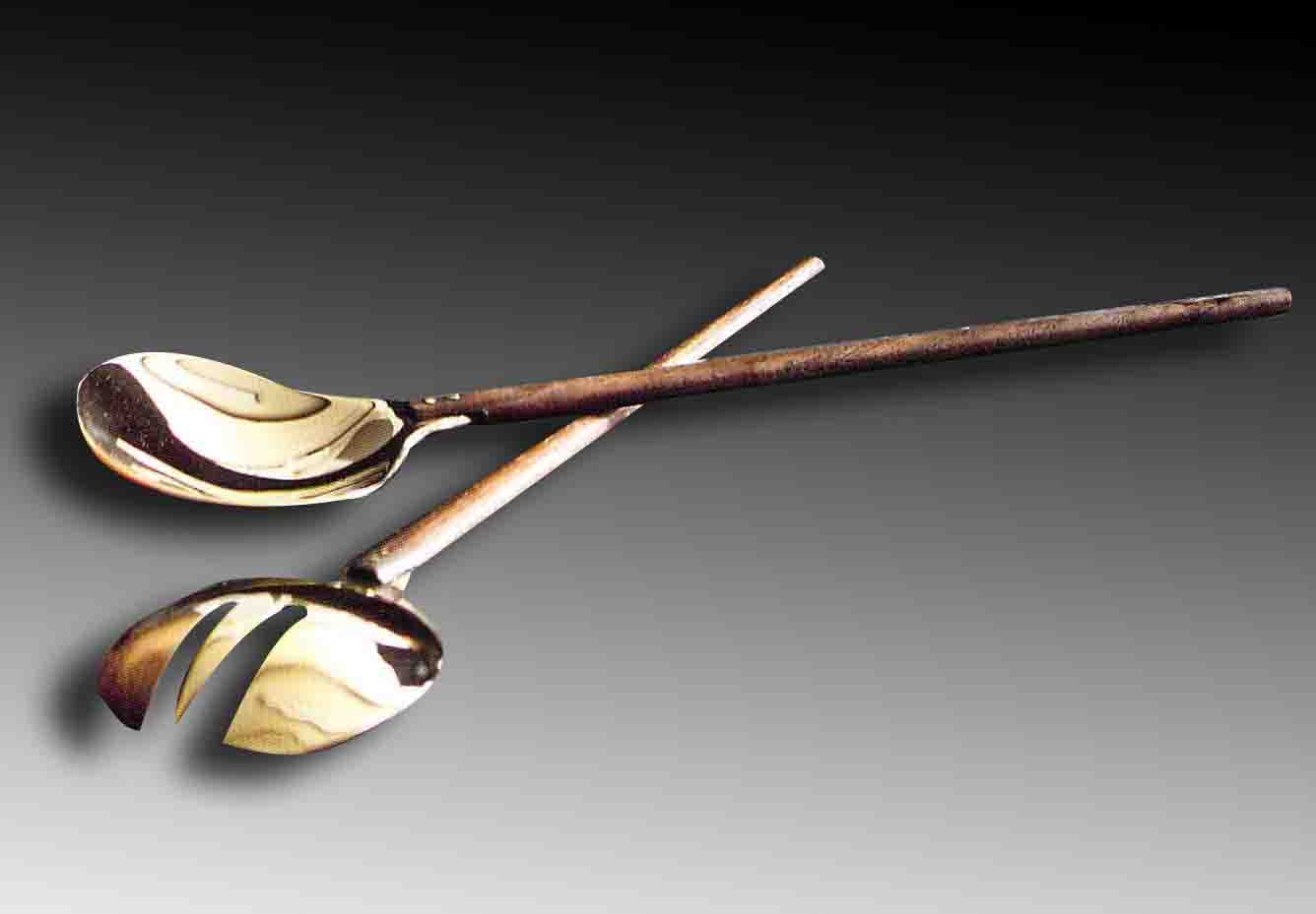 Liquid Brass Serveware Collection