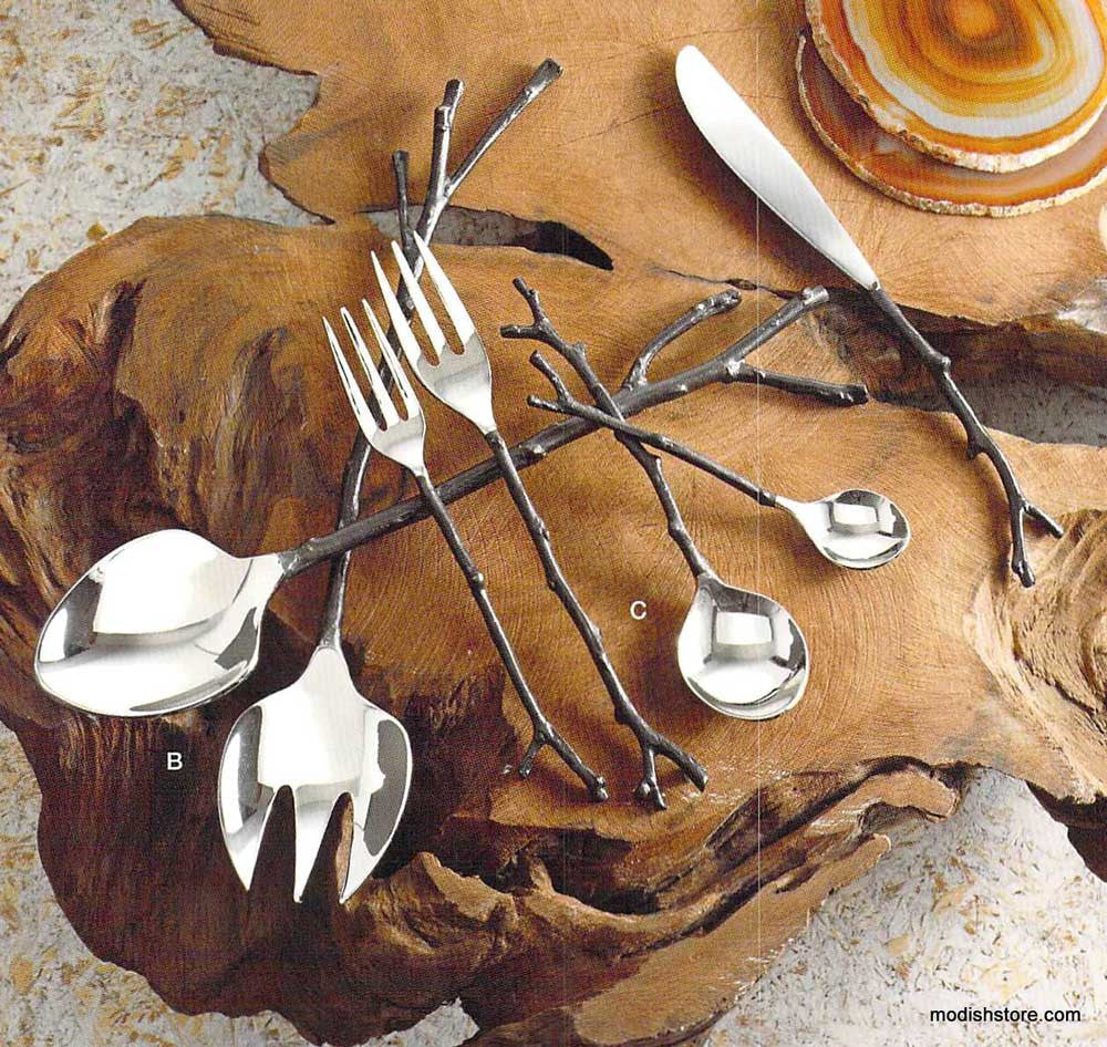 Bronze Sapling Flatware & Servers