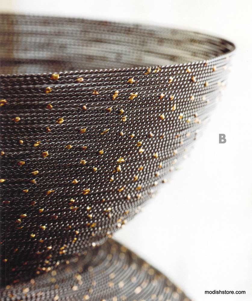 Ferro Dot Wire Bowls - Set Of 5