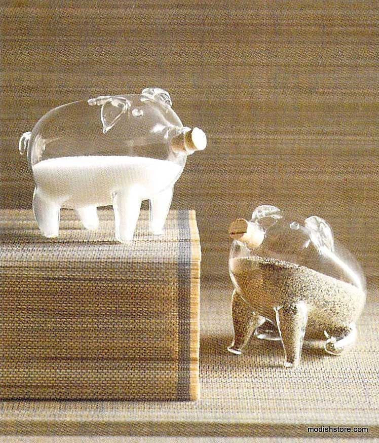 Pair of Pigs Salt & Pepper Shakers - Set Of 2