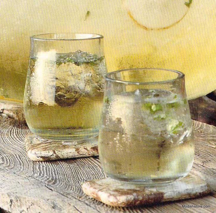 Recycled Glass Bubble Tumbler - Set Of 6