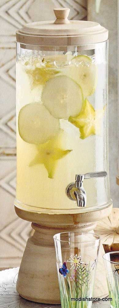 Turned Wood Drink Dispenser