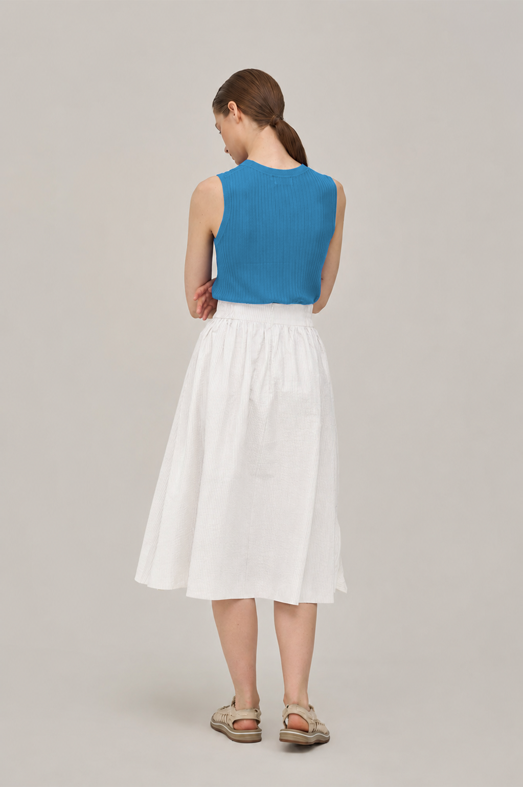 Sulin Knit Top - Turquoise