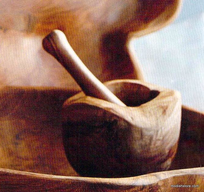 Teak Wood Mortar & Pestle