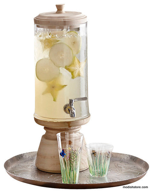 Turned Wood Drink Dispenser